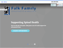 Tablet Screenshot of falkfamilychiropractic.com